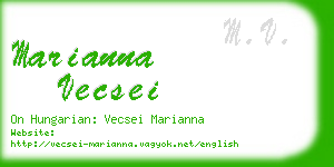 marianna vecsei business card